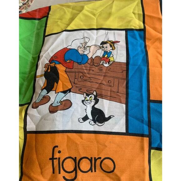 Vintage Disney Collection Pinocchio Geppetto Double Sided Pillow Case Kids - Picture 3 of 9